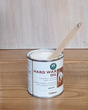 FIDDES Twardy Olejowosk meble blaty drewno HARD WAX OIL WHITE biały 250ml