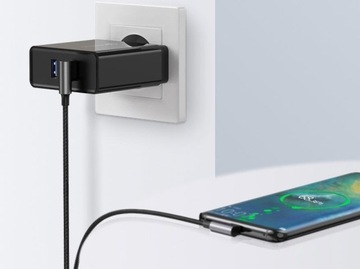 UGREEN угловой кабель USB-USB-C QC 3.0 PD 3A 1м