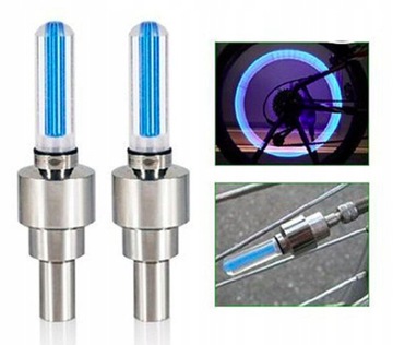 СВЕТЯЩИЕСЯ ВЕЛОСИПЕДНЫЕ ВЕЛОСИПЕДНЫЕ ВЕЛОСИПЕДЫ ДЛЯ МОТОКОЛЕСА, 2 ШТ, СИНИЕ