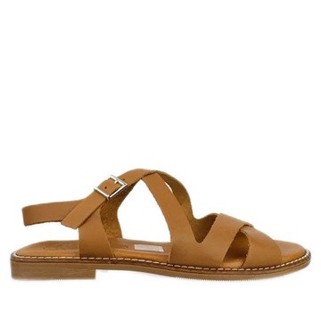 Sandały damskie OH! My Sandals 5572 roble - 41, Brąz