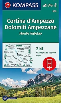 KOMPASS Wanderkarte 654 Cortina d'Ampezzo, Dolomit