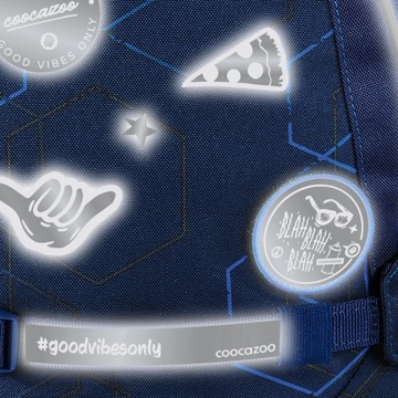 Серебряные светоотражающие наклейки Coocazoo 2.0 на рюкзак или одежду