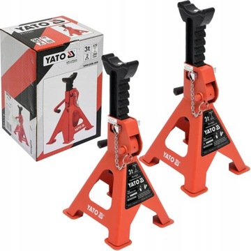 СТЕНДЫ ДЛЯ МАСТЕРСКОЙ YATO АВТОМОБИЛЬНЫЕ ДОМКРАТЫ 3Т 2 ШТ 280-420 мм YT-17311