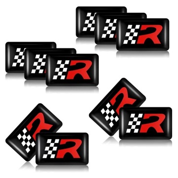 LOGO Emblemat R Line VW wnętrze kierownica 18x11