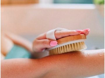 НАТУРАЛЬНАЯ ЩЕТКА ДЛЯ МАССАЖА СУХОГО И ВЛАЖНОГО ТЕЛА ОТ ЦЕЛЛЮЛИТА ЦЕЛЛЮЛИТ ТЕЛА