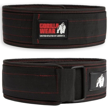 NYLONOWY PAS TRENINGOWY NA SIŁOWNIE ELASTYCZNY GORILLA WEAR S/M