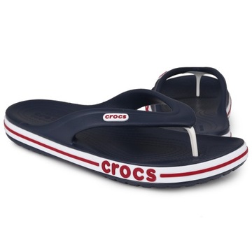 Klapki, japonki Crocs BAYABAND FLIP NAVY/PEPPER 2053934CC