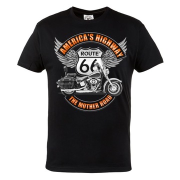 MĘSKA KOSZULKA MOTOCYKLOWA HARLEY CHOPPER ROUTE 66