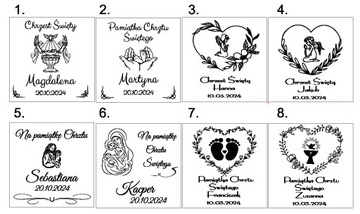 ЭКО КОРОБКА ОДЕЖДЫ ДЛЯ КРЕЩЕНИЯ ДЕВОЧКИ для МАЛЬЧИКА ИМЯ СВИДАНИЕ