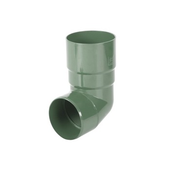 BRYZA Kolano spustowe 89° tworzywo sztuczne Ø 63 mm, zielone RAL 6020