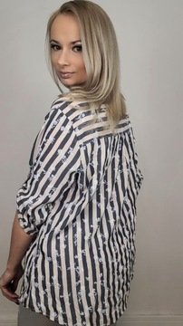 PLUS SIZE Koszula elegancka bluzka damska r. 46-54