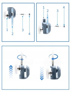 Комплект роликов для душевой кабины, 8 шт.