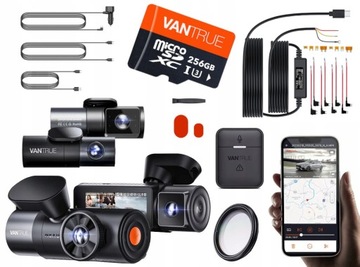VANTRUE N5 REJESTRATOR 4CH + ACC CPL PILOT 256GB