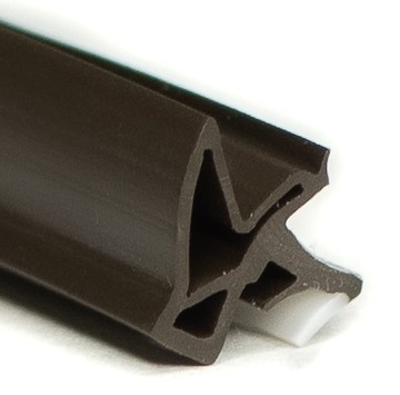 УПЛОТНИТЕЛЬ ДЛЯ МЕЖМЕЖУТОЧНЫХ ДВЕРЕЙ БЕЗ ФАЛЬЦА, КОРИЧНЕВЫЙ РУСТИК