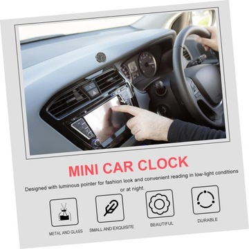 ЧАСЫ НА ПАНЕЛИ АВТОМОБИЛЯ, мотоцикл, светящиеся, 40мм