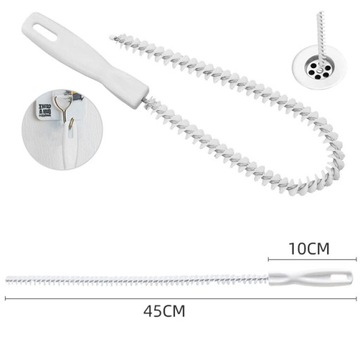 ЩЕТКА ОЧИЩАЕТ СЛИВ БЕЗ ХИМИИ! удаляет волосы