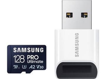 Карта памяти SAMSUNG Pro Ultimate microSDXC 128 ГБ