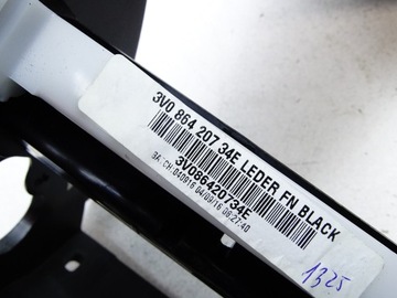 LOKETNÍ OPĚRKA CENTRÁLNÍ ČERNÁ KŮŽE SKODA SUPERB III 3V0864207