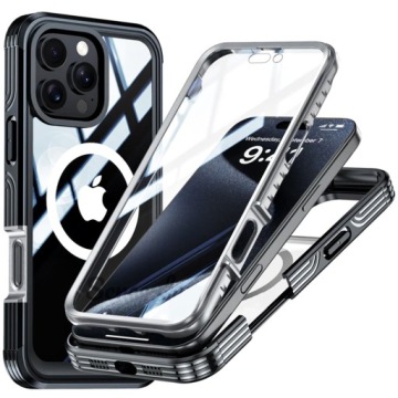 Etui PANCERNE FULL PROTECT 360° do MAGSAFE OBUDOWA do APPLE IPHONE 16 PRO