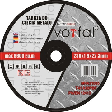 10X TARCZA DO CIĘCIA METALU STALI ALUMI. 230X1.9MM