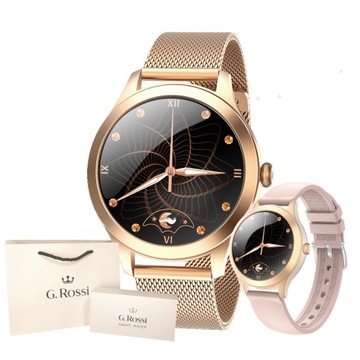 SMARTWATCH G. ROSSI PRO + розовый ремешок
