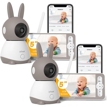 NIANIA ELEKTRONICZNA KAMERA WIFI OBROTOWA 3MPx 5