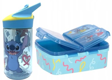 STITCH ZESTAW BIDON PREMIUM + ŚNIADANIÓWKA XL Z PRZEGRODAMI STICZ