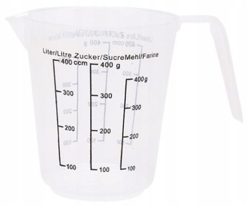 MIARKA KUCHENNA KUBEK Z PODZIAŁKĄ DZBANEK 400ml