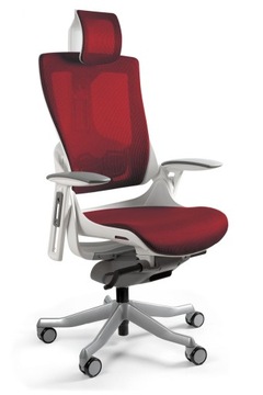 FOTEL BIUROWY ERGONOMICZNY WAU 2 biały SIATKA NW44
