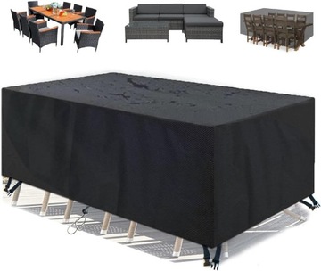 Pokrowce na patio na meble ogrodowe 80 x 80 x 40 cm rattanowe pokrowce