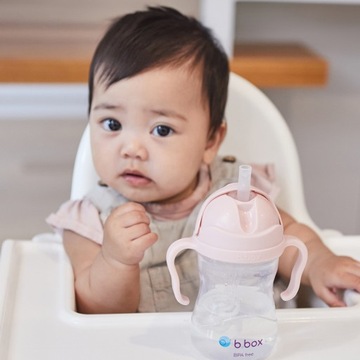 B.BOX Innowacyjny bidon ze słomką z obciążoną kubek niekapek 240ml 6m+