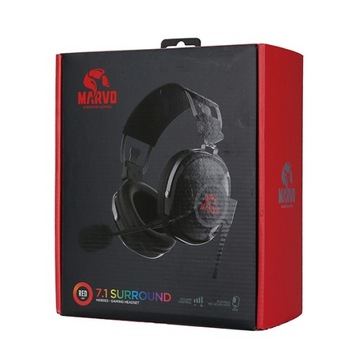 Marvo HG9053 7.1 светодиодные наушники с микрофоном