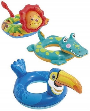 НАДУВНОЕ КОЛЬЦО ДЛЯ ДЕТЕЙ ДЛЯ НАУЧЕНИЯ ПЛАВАТЬ В ВОДЕ LAMA INTEX