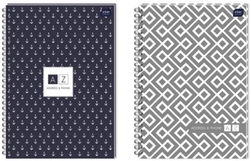 Skorowidz Interdruk A5 na spirali 96 kartek mix