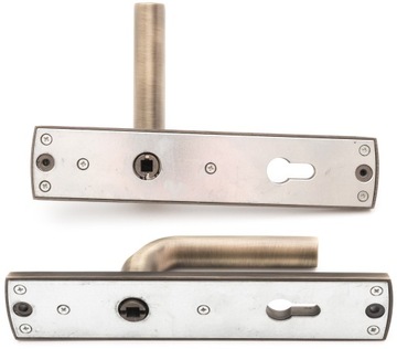 Ручка наружная дверная LAMBDA, патина, 90 мм0