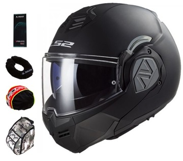 LS2 KASK SZCZĘKOWY FF906 ADVANT SOLID BLACK MAT L