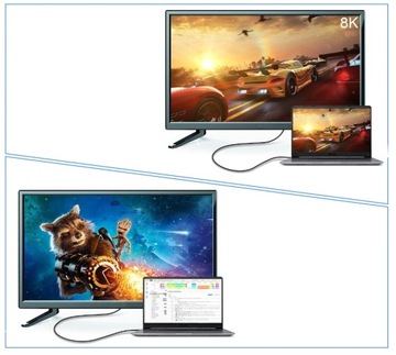 КАБЕЛЬ ДИСПЛЕЯ USB-C 1.4 DP TYPE C 8K 30 Гц 4K АДАПТЕР MAC TYPE-C
