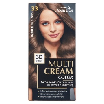 Joanna farba do włosów Multi Cream Color 33 naturalny blond