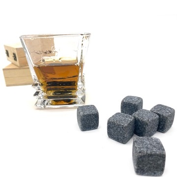 Каменные кубики льда и камни для напитков виски