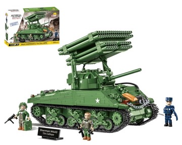 KLOCKI COBI 2569 Czołg M4A3 Sherman T34 Calliope E