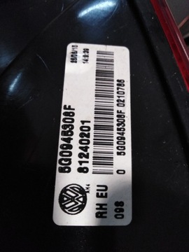 LAMPA LED PRAWA TYŁ VW GOLF VII 5G0945308F