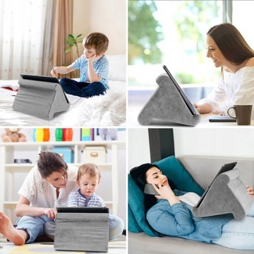 Подставка для планшетов и смартфонов с чтением Серая подушка