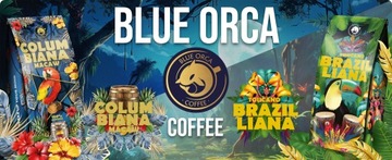 КОФЕ В ЗЕРНАХ 2х1кг СВЕЖЕОБЖАРЕННАЯ АРАБИКА 100% - НАБОР - КОФЕ BLUE ORCA
