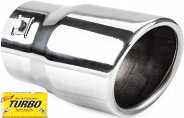 KOŃCÓWKA WYDECHU TŁUMIKA NAKŁADKA INOX DO AUTA NA WYDECH ZEWNĘTRZA 9CM 9cm