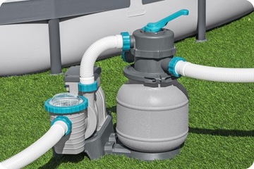 Насос для песка для бассейна 6056 л/ч + шарики фильтра Bestway