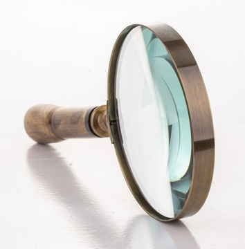 Lupa szkło powiększające 23cm dekoracyjna gabinetowa