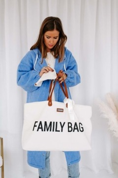 Семейная сумка Childhome Teddy Bear, белая (Limit)