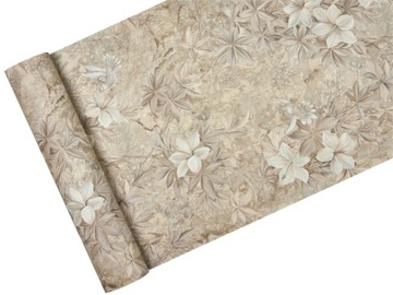 TAPETA LIŚCIE pokój przedpokój Twardy Winyl NA FLIZELINIE