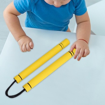 Кунг-фу Нунчаку Китайские нунчаки Удобная ручка ПВХ Желтый