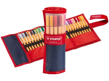 Пенал Stabilo Point 88 Fineliners, футляр, 25 цветов
